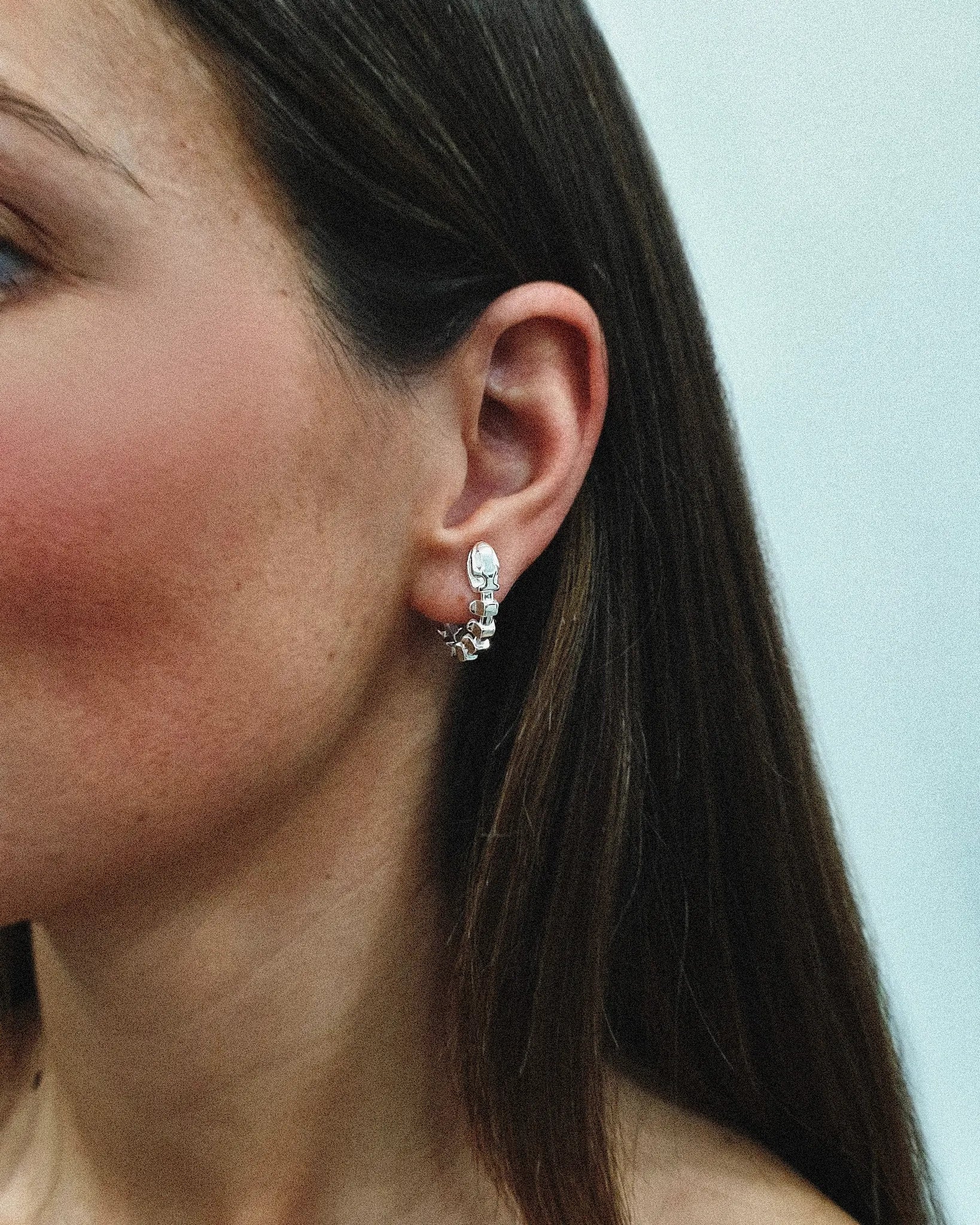 Cobra skeleton earrings